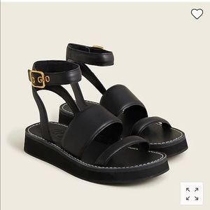 J.Crew Mallorca Sandal in Black size 8 but fits 8.5